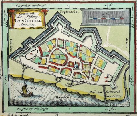 Grundriss der Festung Brunsbüttel aus dem Jahr 1644