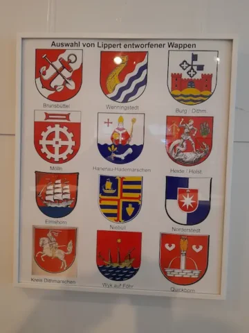 Auswahl von Willi Lippert entworfener Wappen
